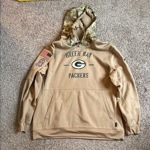Nike Tan Green Bay Packers Hoodie